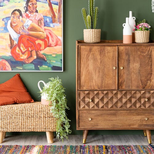 Decoración de salón de estilo mexicano