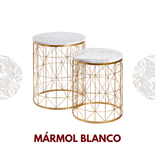 muebles con marmol blanco