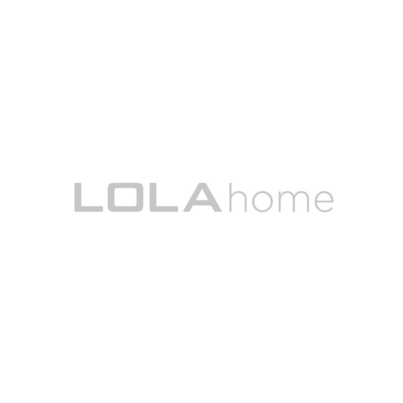 Lola Home Mesa de centro de cuerdas de arpillera y madera negra de Ø 70x41  cm