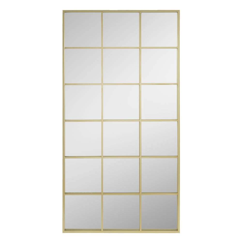 Espejo Rectangular Dorado de Aluminio y Cristal de 50x70 cm LOLAhome 