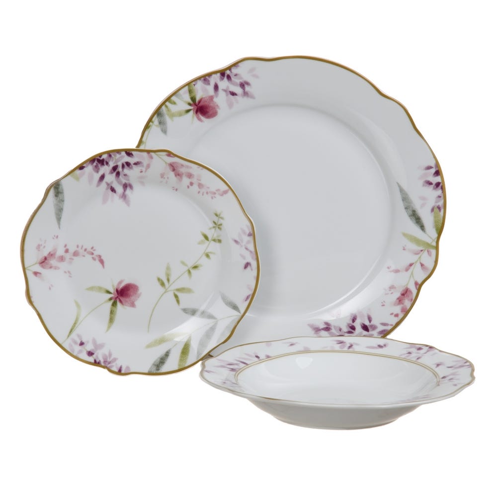 Portero Antología Muslo Vajilla flores porcelana - LOLAhome