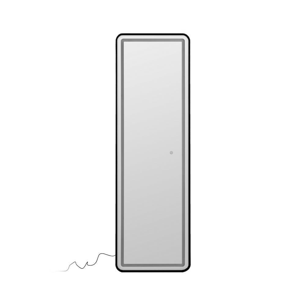 Espejo vestidor negro con LED de 160 cm